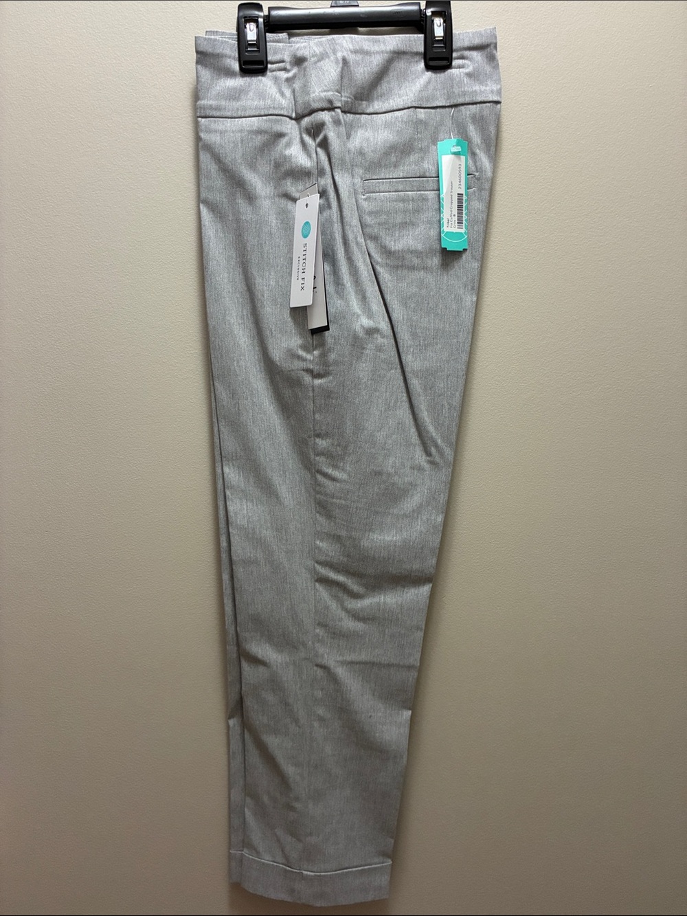Tribal Light Gray Cropped Ankle Dress Pants